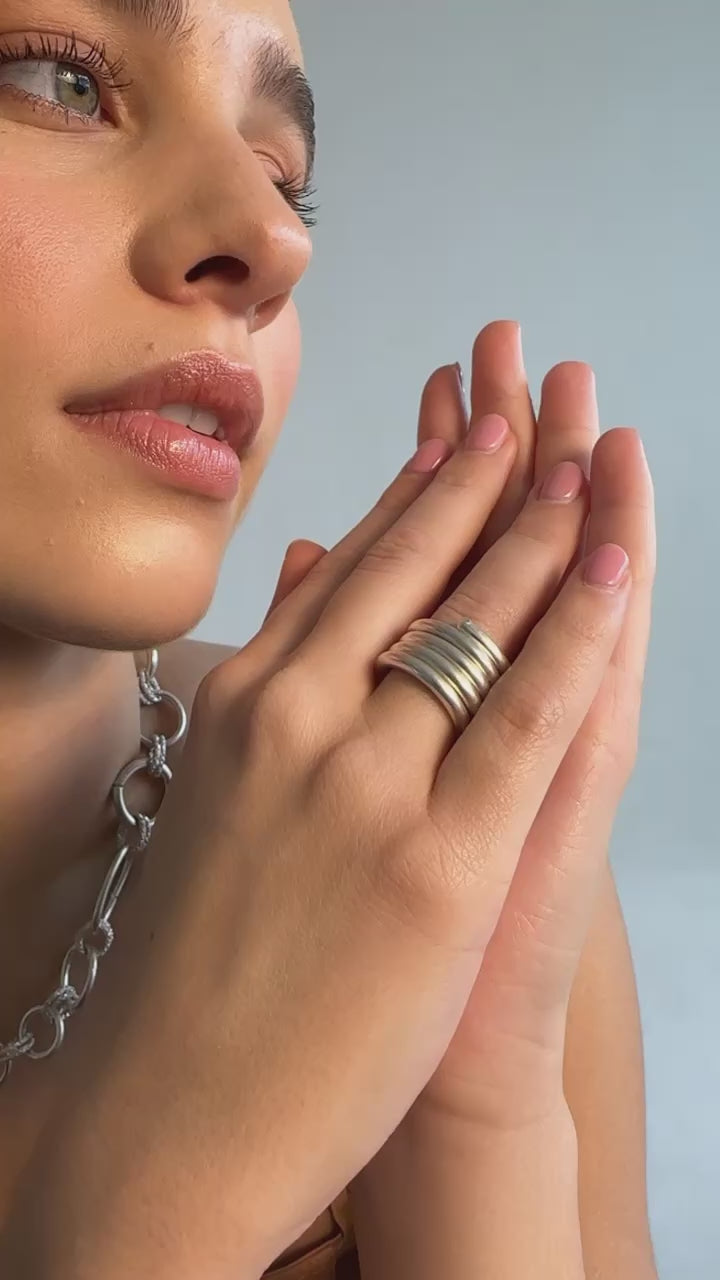 Safari Ring (25mm) - Sterling Silver Rings TARBAY