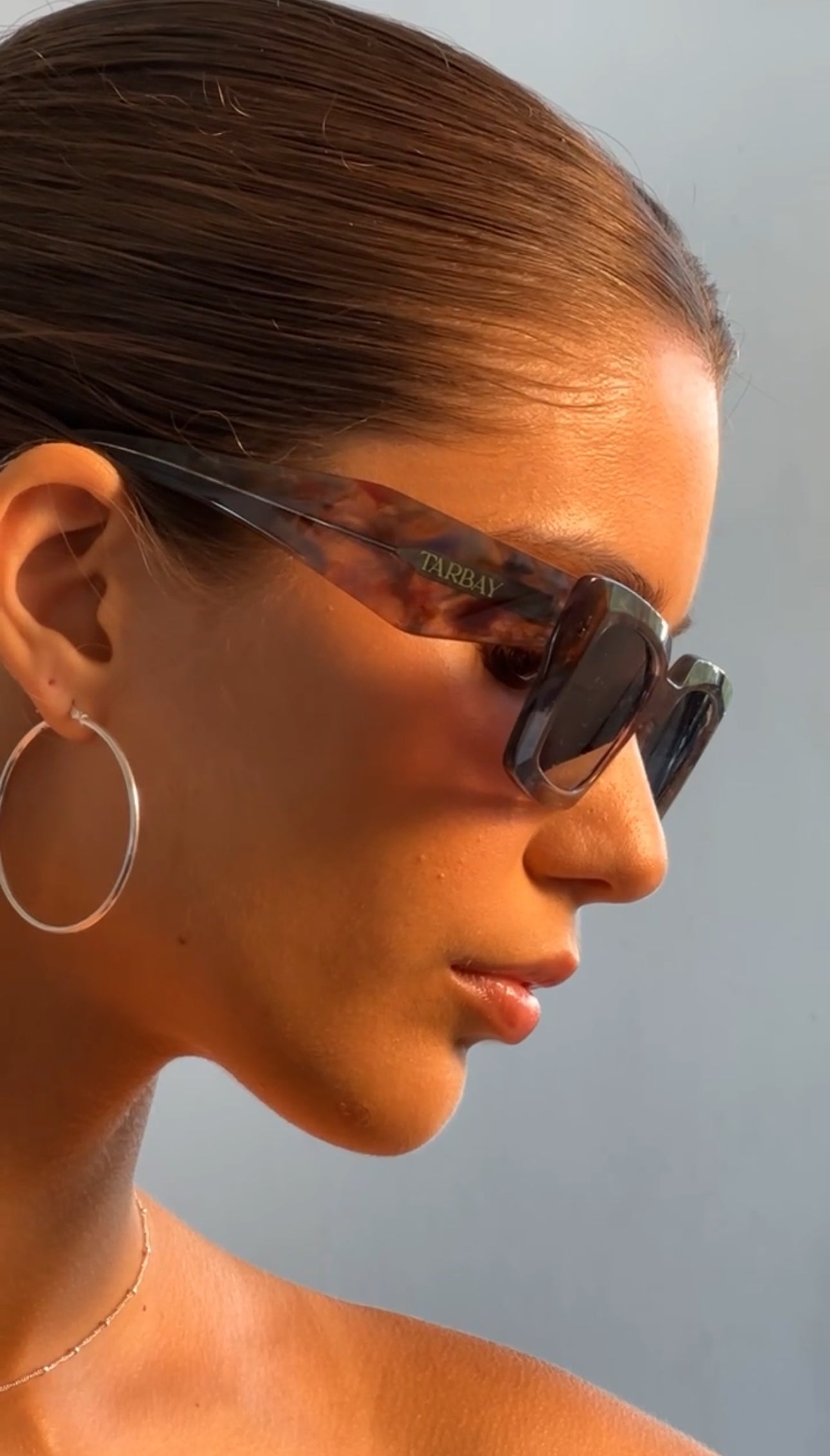 Parasol #4 - Brown Print SunGlasses TARBAY