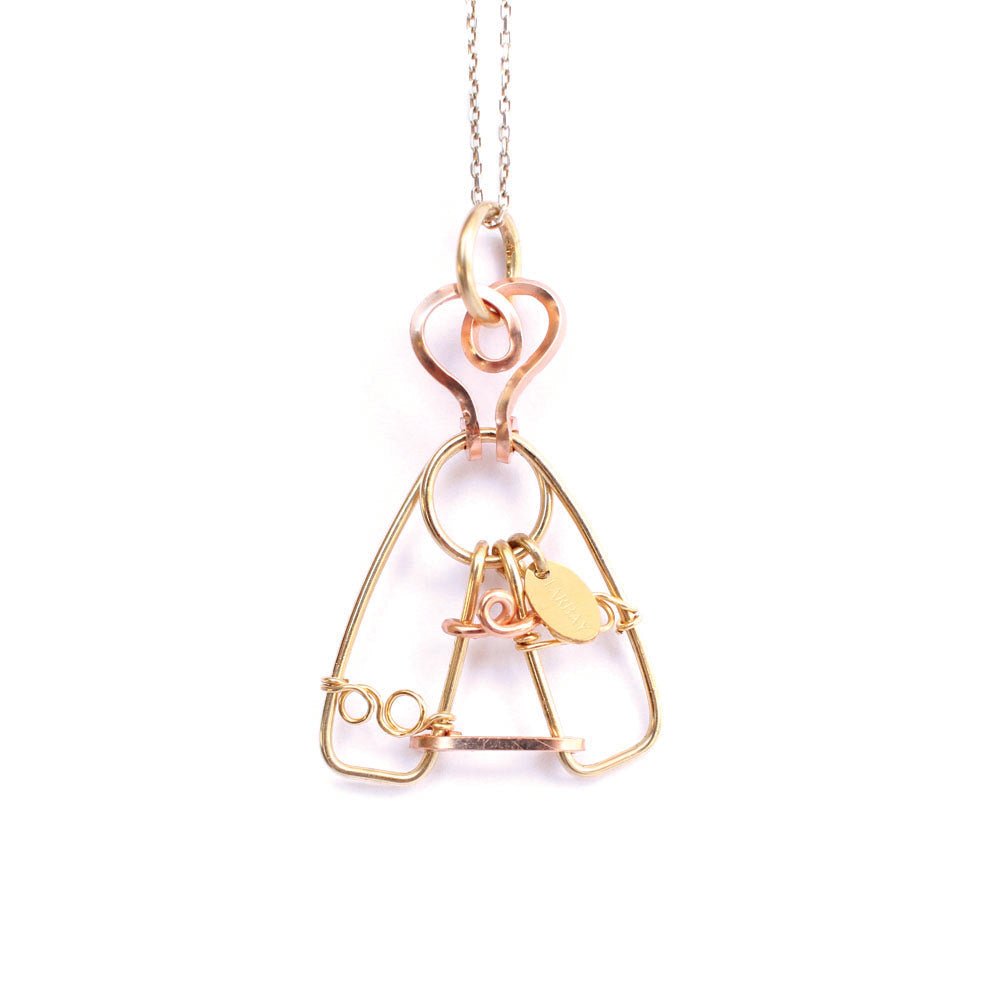 Virgen del Valle Charm (33mm) - Yellow & Rose Gold Charms TARBAY