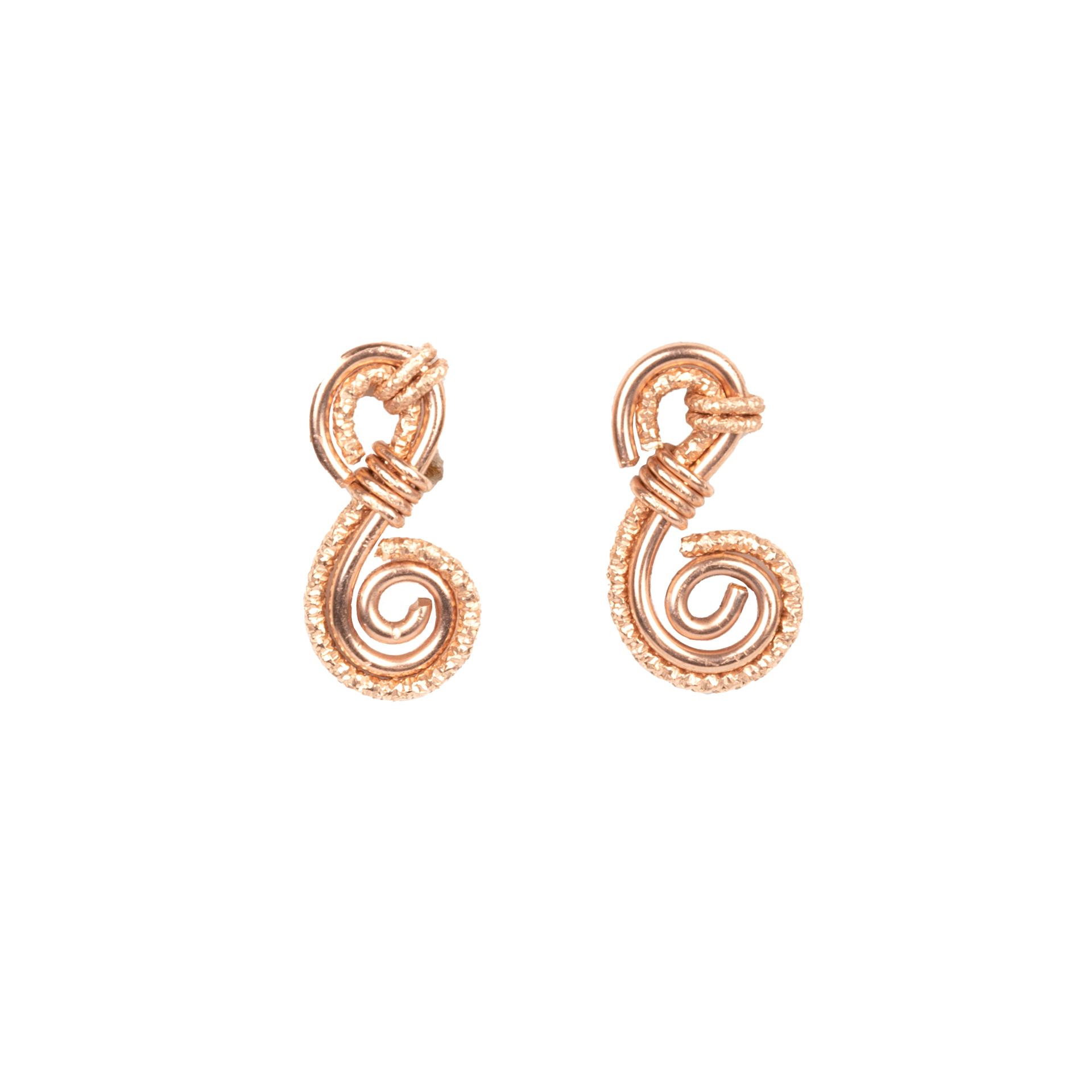 Ritmo Earrings (30mm) - Rose Gold Earrings TARBAY   