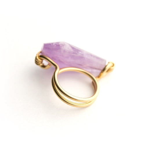 Simone Light Purple Ring Rings TARBAY   