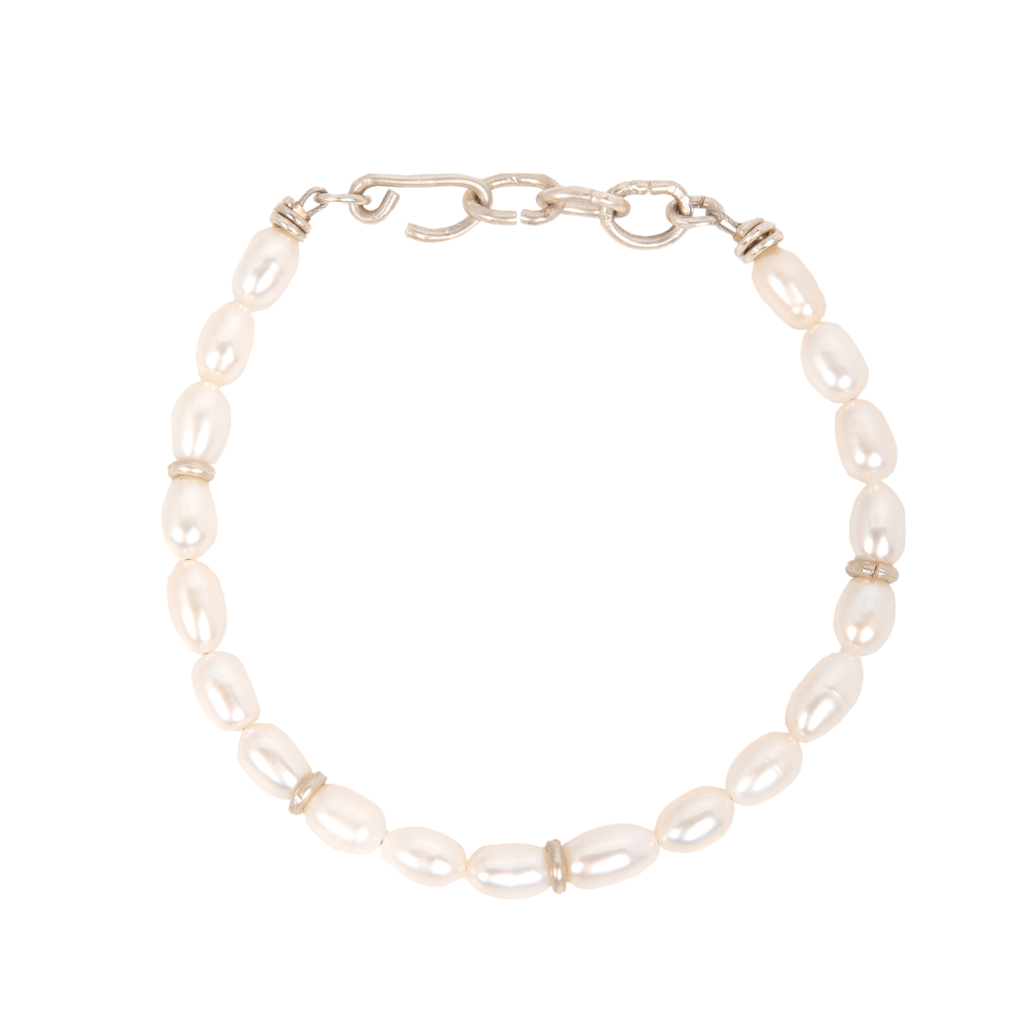 Andres Bracelet #1 (6mm) - Pearl & Sterling Silver Bracelets TARBAY