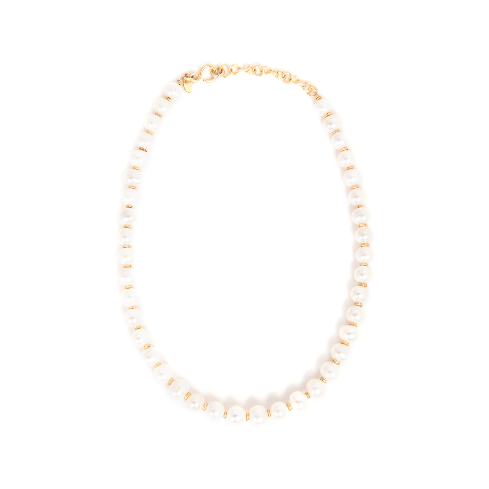 Cubagua Necklace #1 (11mm) - White Pearl Necklaces TARBAY