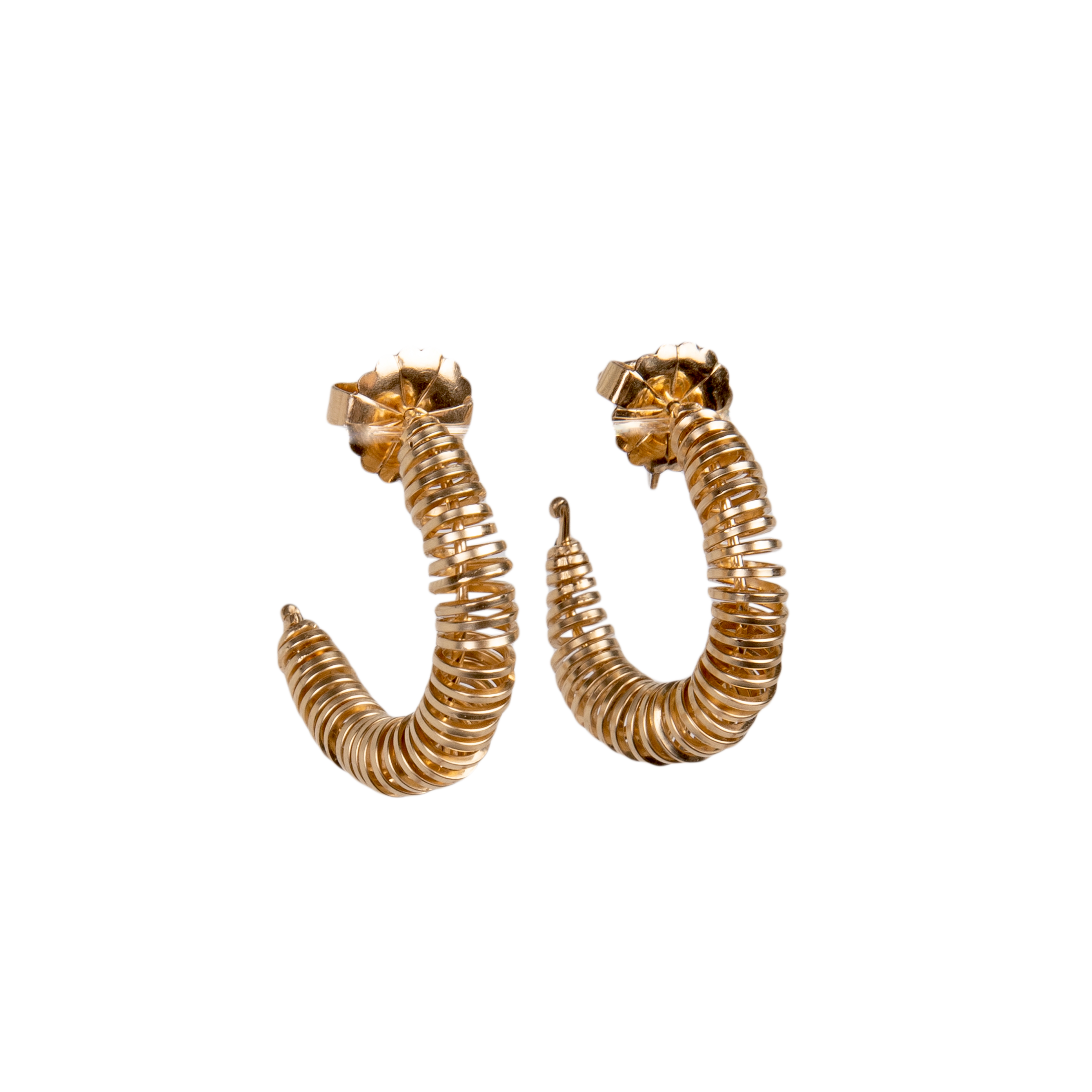 Brenda Hoop Earrings #1 (25mm) - Yellow Gold Earrings TARBAY   