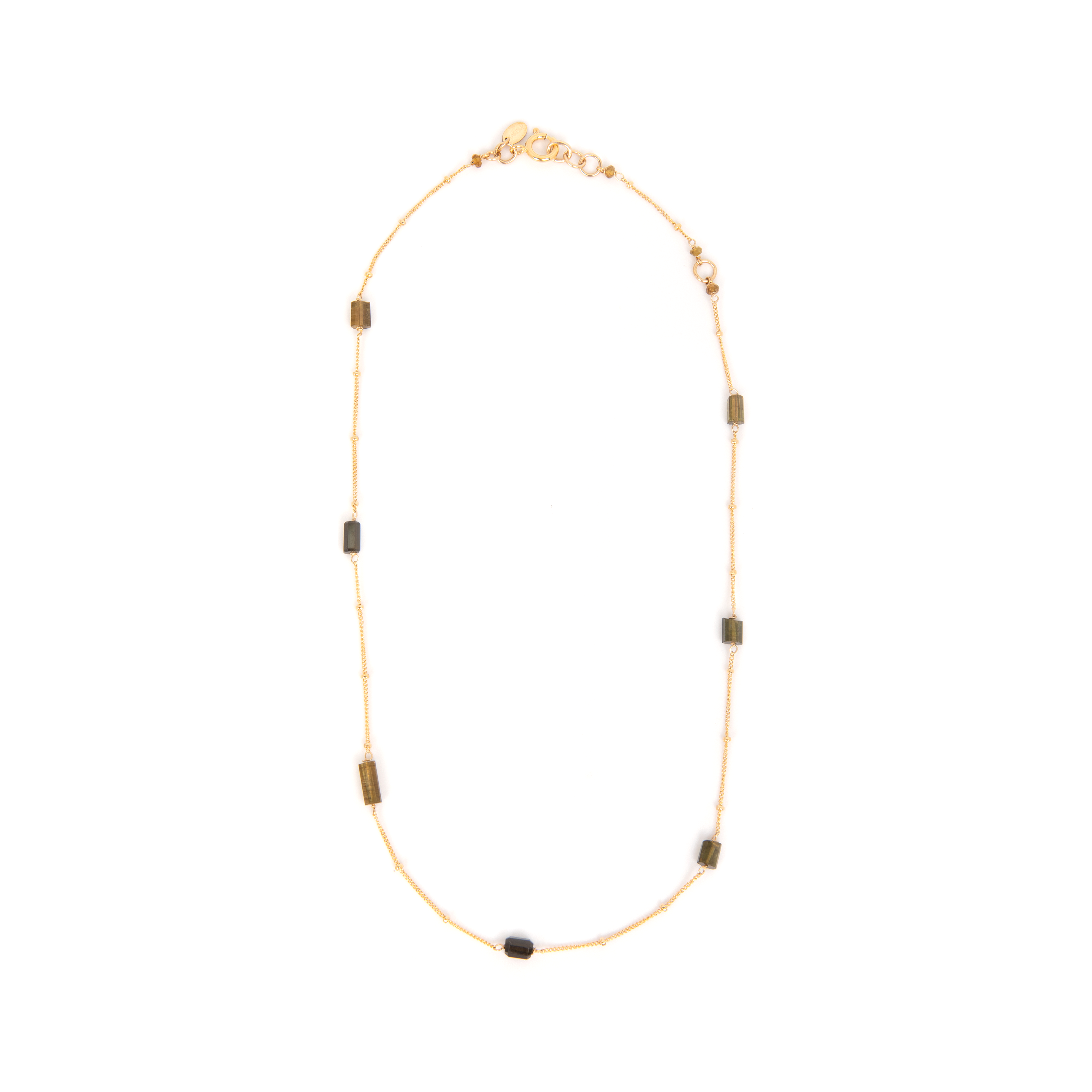 Pensamientos Necklace #1 (47cm) - Green Tourmaline Necklaces TARBAY