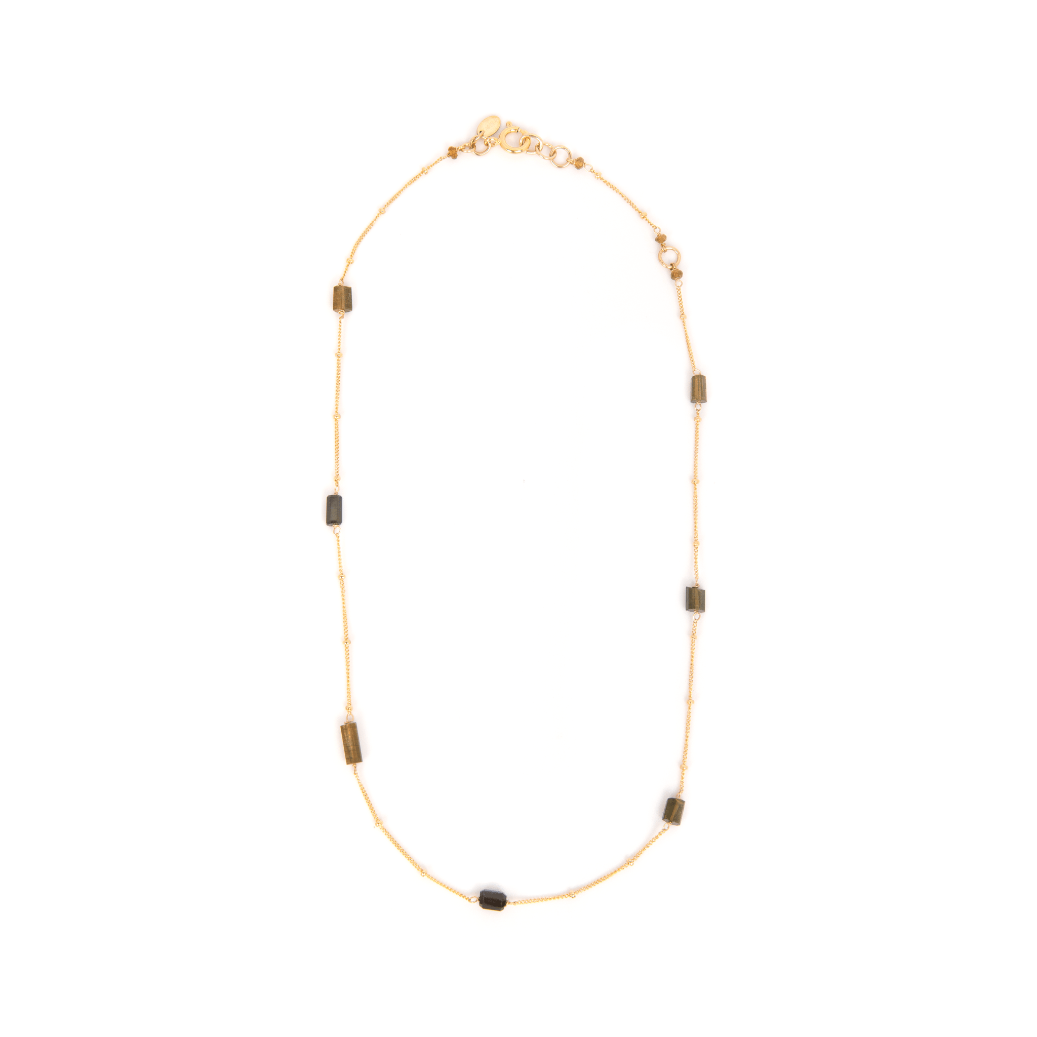 Pensamientos Necklace #1 (47cm) - Green Tourmaline Necklaces TARBAY