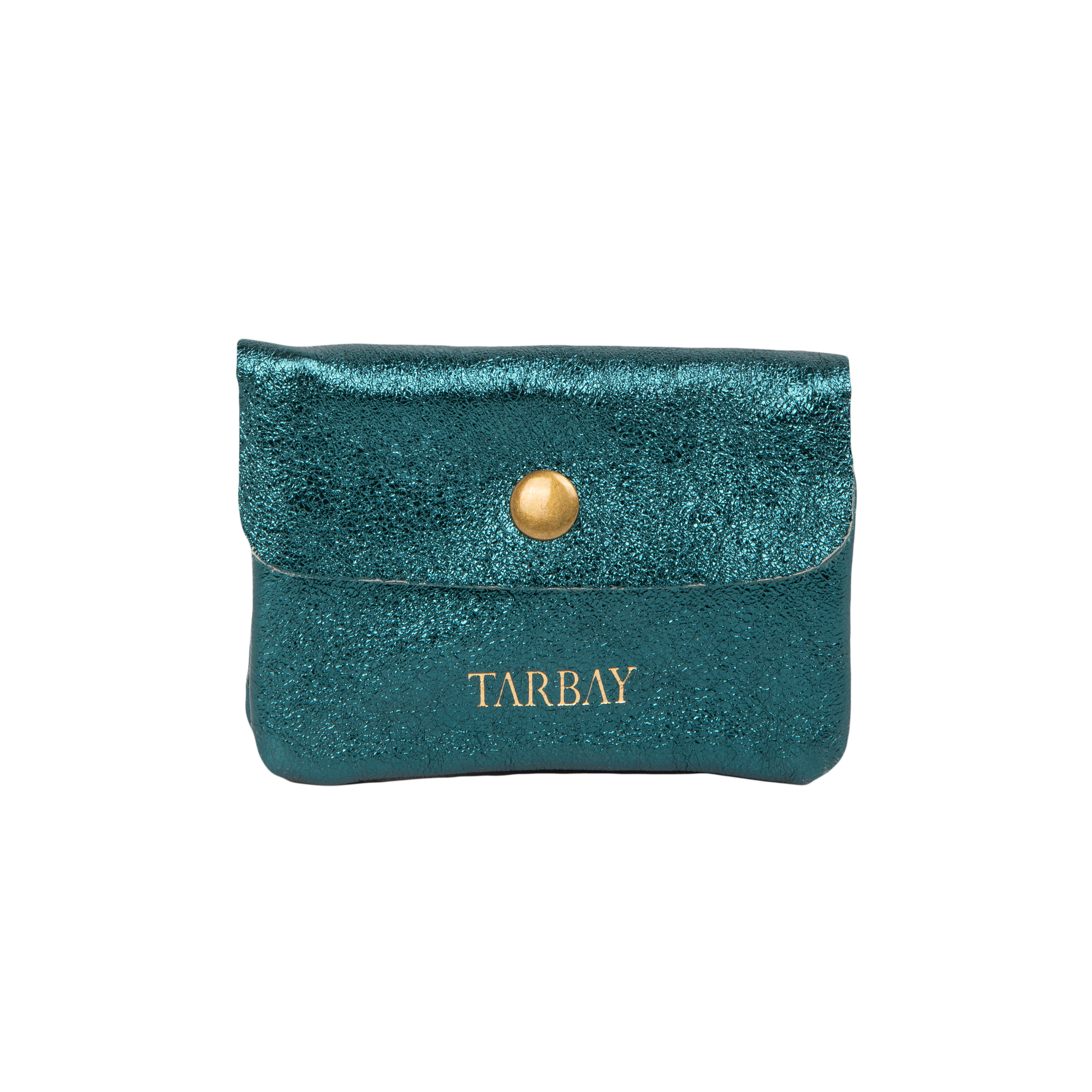 Blair Genuine Leather Wallet #1 - Metallic Turquoise Wallets TARBAY   