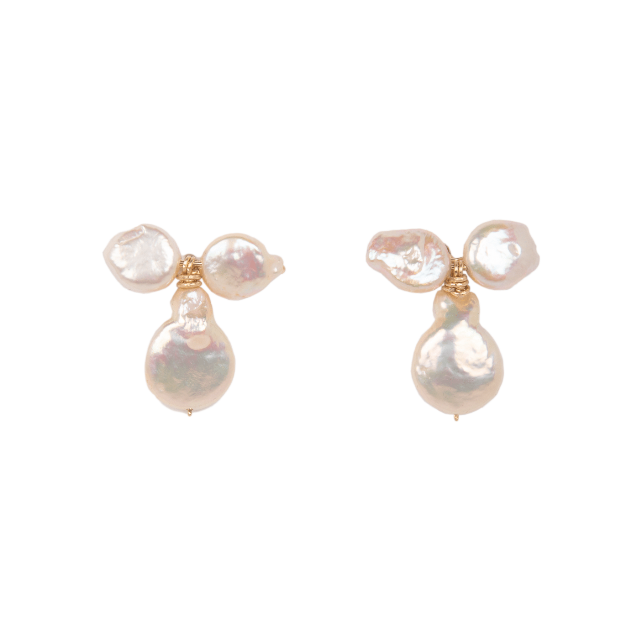 Keshi Earrings #7 (25mm) - Perls & 14K Gold-Filled Earrings TARBAY