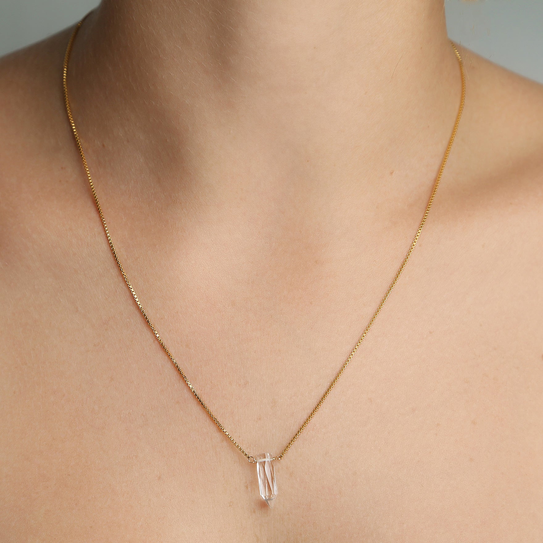 Gema Necklace - White Topaz Necklaces TARBAY
