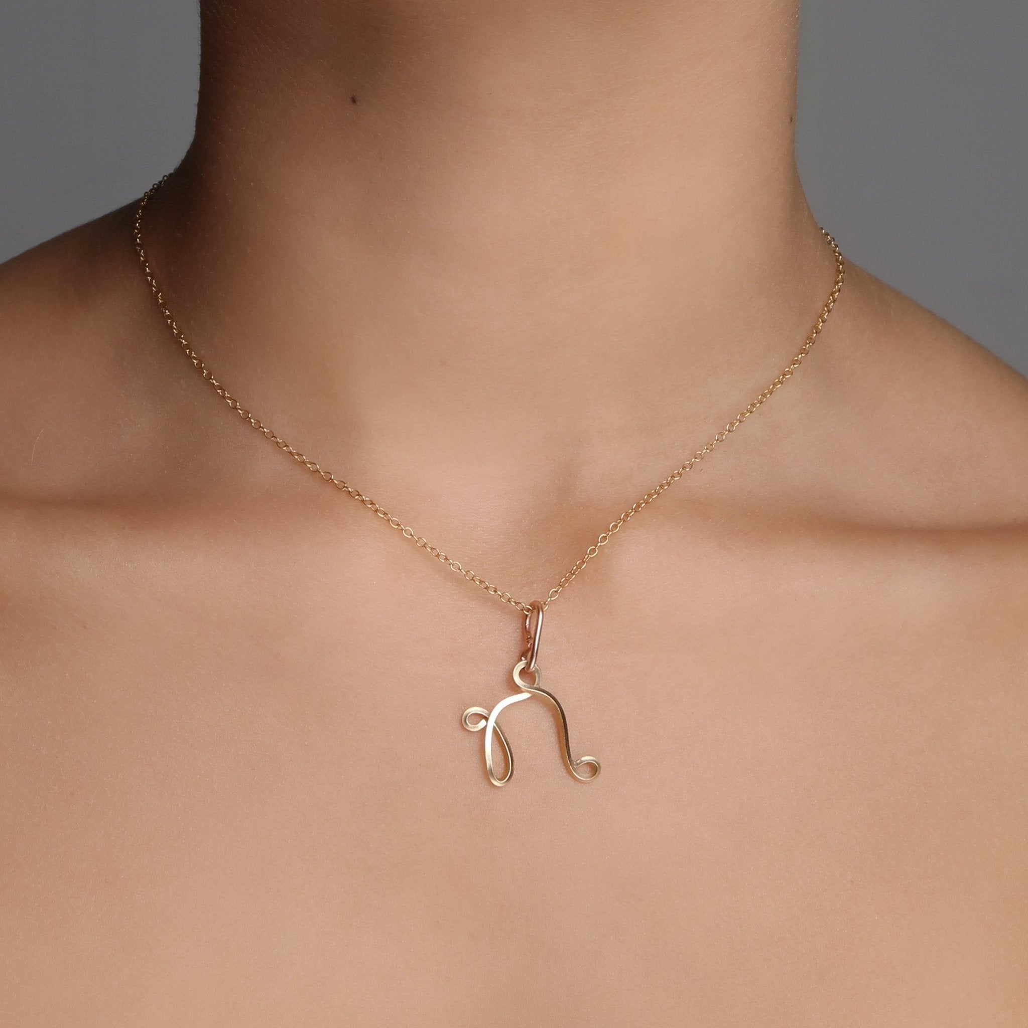 Handmade Letter Charm #1 (25mm) Charms CLASICOS N