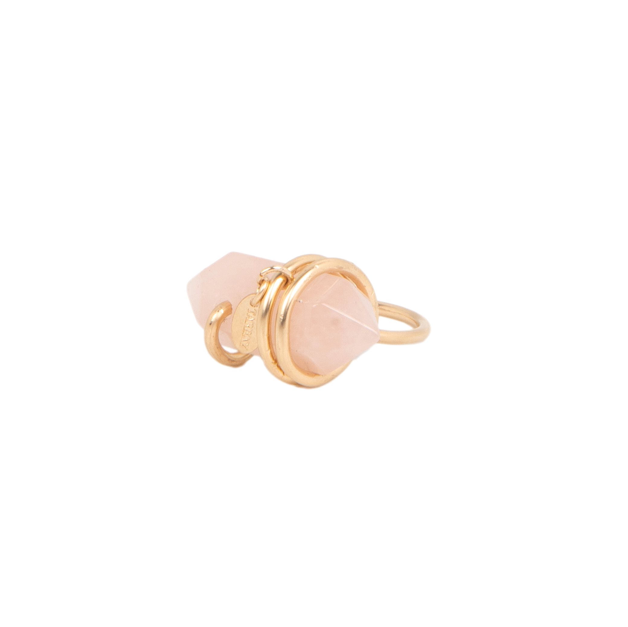 Vanda Ring #1 (35mm) - Rose Quartz Rings TARBAY