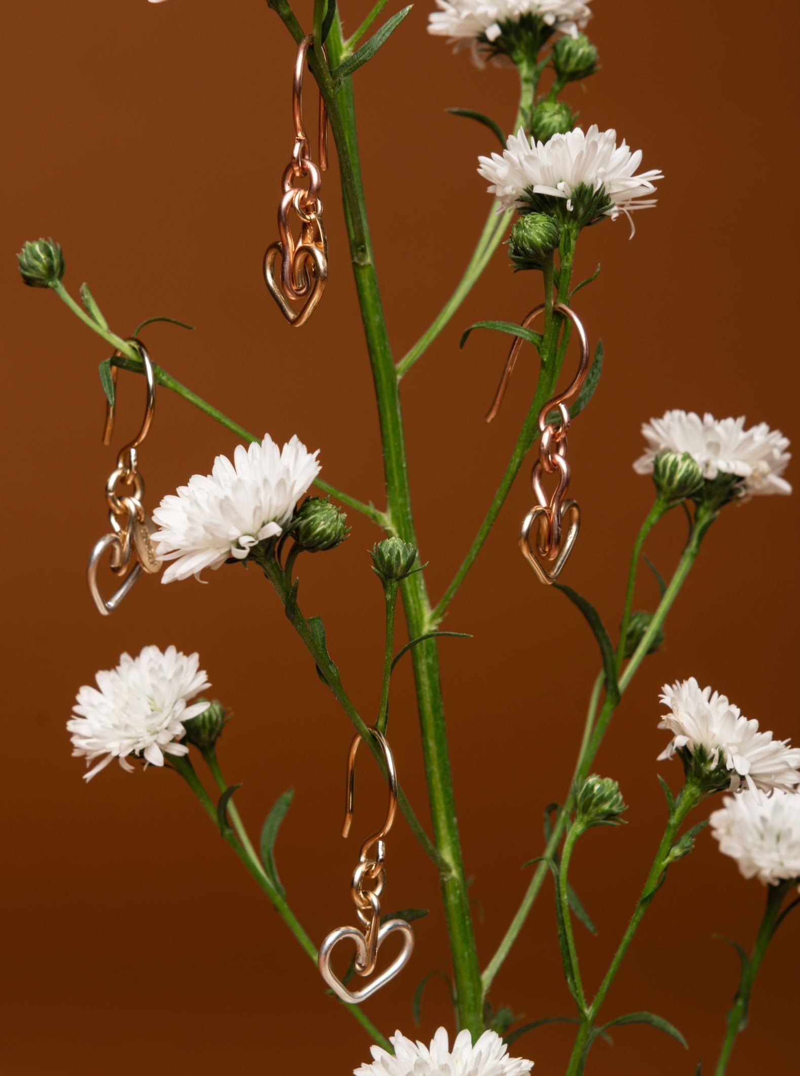 Corazon Dangle Earrings (12mm) - Sterling Silver Earrings TARBAY