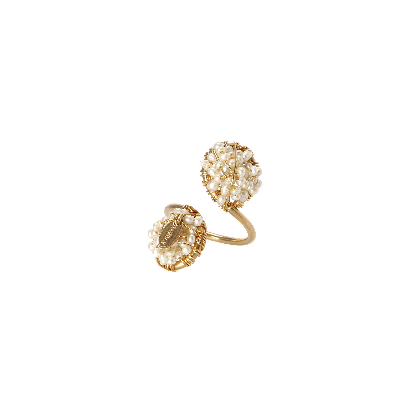 Lucia Adjustable Ring - Pearl Rings TARBAY   