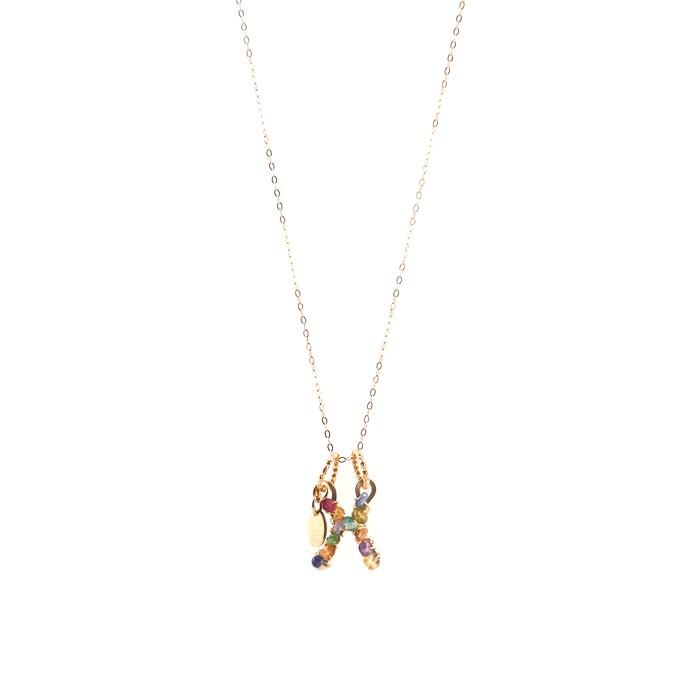 Handmade Letter Charm #2 (20mm) - Mix Arcoiris Charms TARBAY X