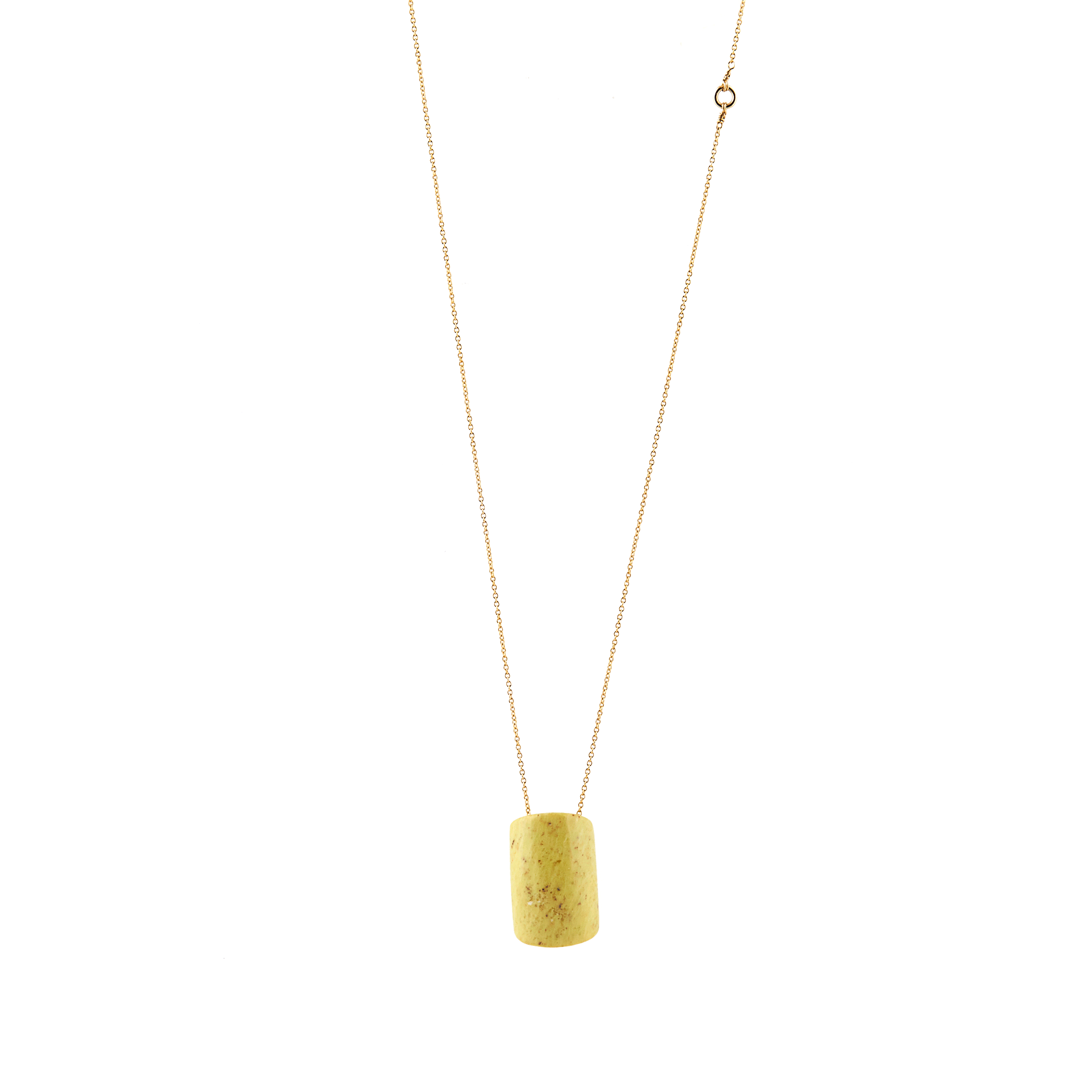 Natasha Pendant with chain - Calcite Pendants TARBAY Yellow