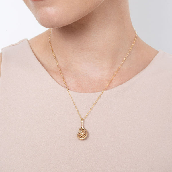 Galaxia Necklace #1 (20mm) - Yellow Gold Necklaces TARBAY   