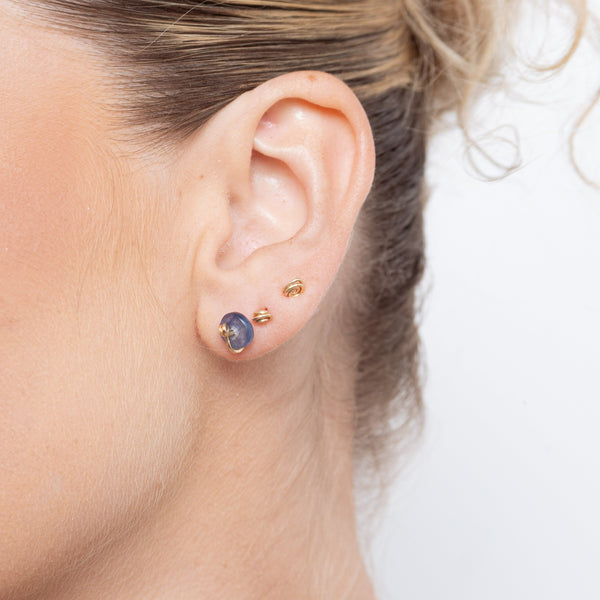 Nara Earrings #1 (8mm) - Kyanite Earrings TARBAY   