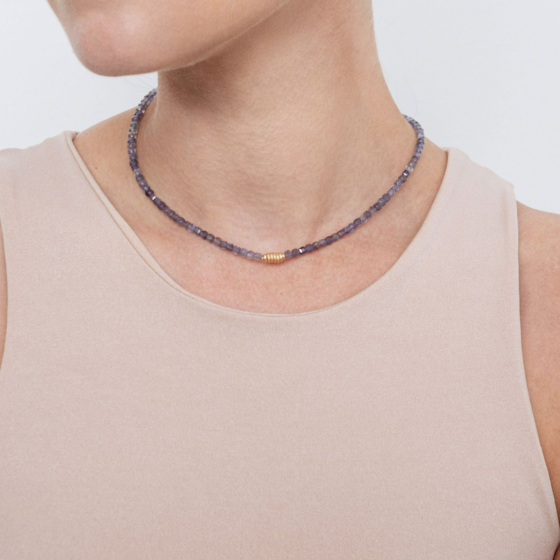 Diana Necklace #1 - Iolite Necklaces TARBAY   