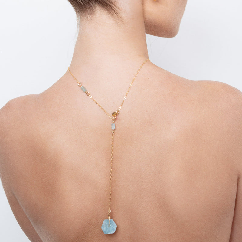 Niza Necklace #1 - Aquamarine Necklaces TARBAY   