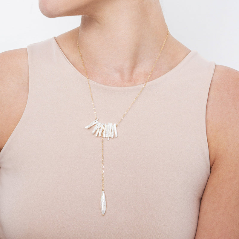 Estela Necklace #2 - Pearl Necklaces TARBAY   