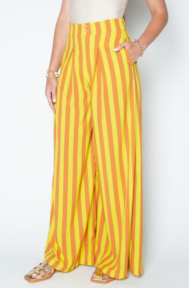 Clio Pants - Yellow & Orange Pants TARBAY   