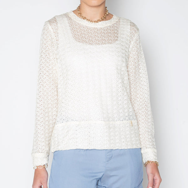 Ione Sweater - White Sweaters TARBAY   