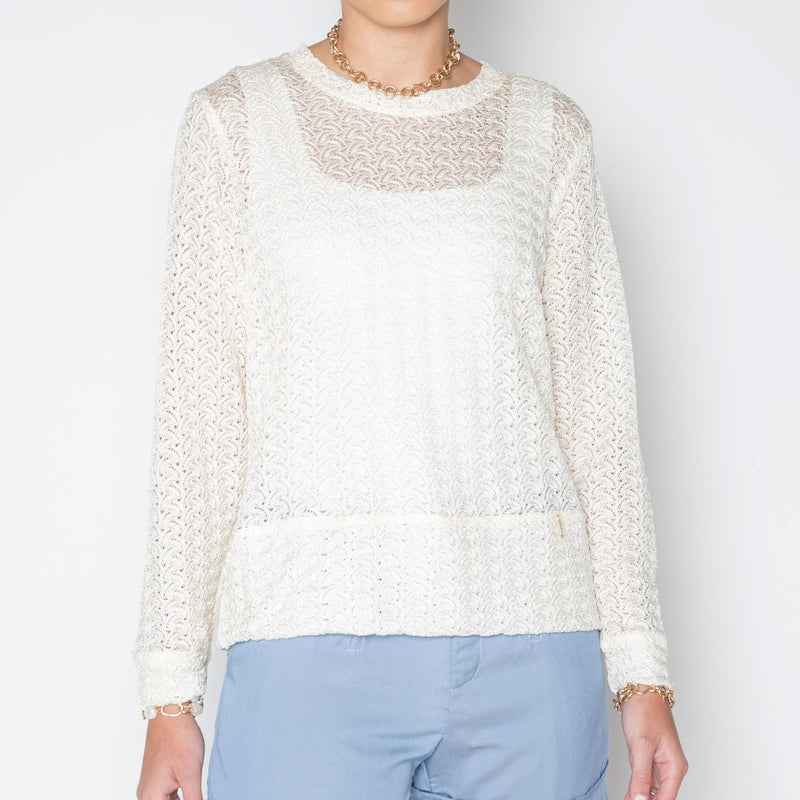 Ione Sweater - White Sweaters TARBAY   