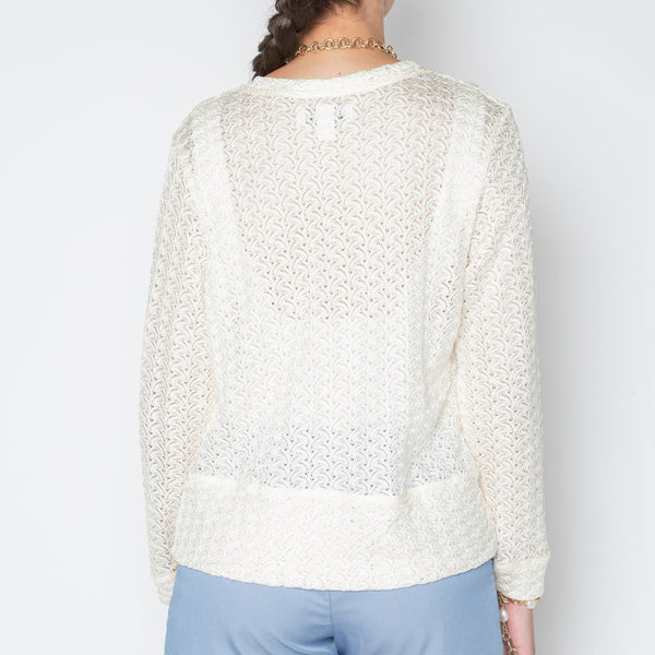 Ione Sweater - White Sweaters TARBAY   