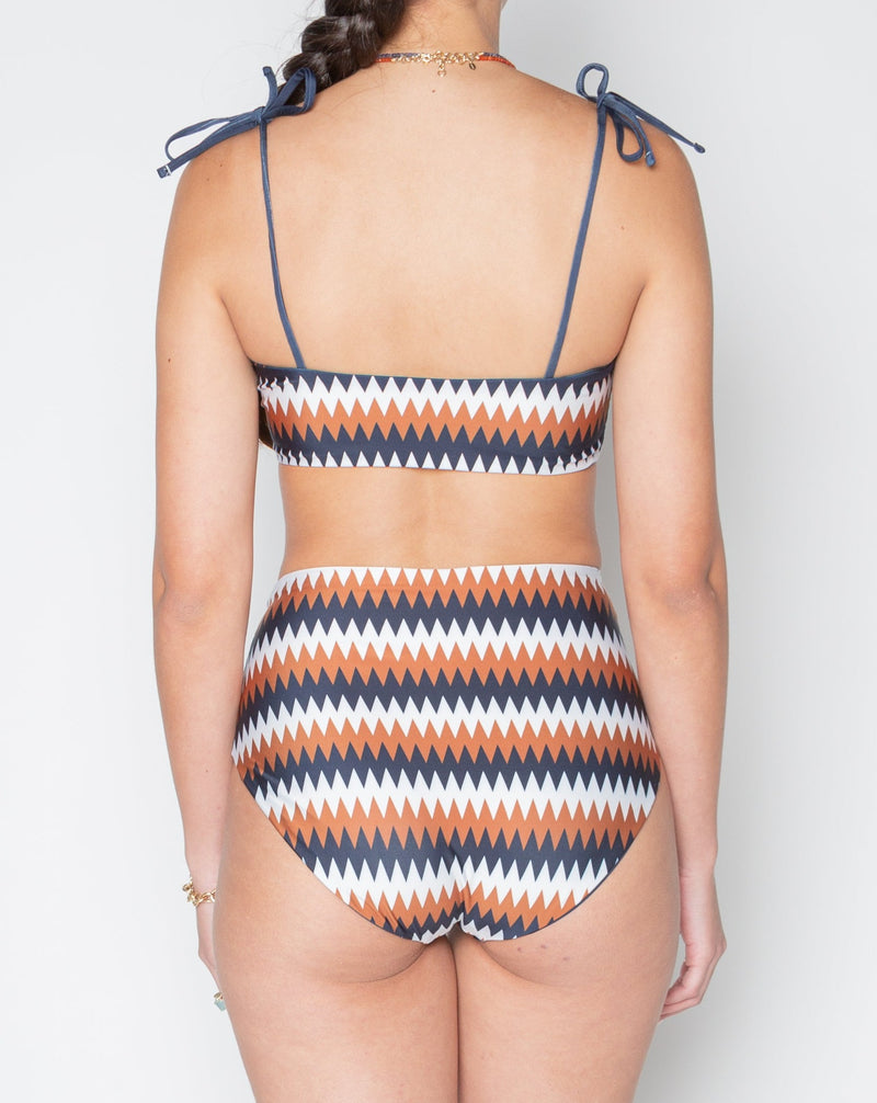 Jenna Reversible Print Swimsuit - Navy Swimsuits TARBAY   