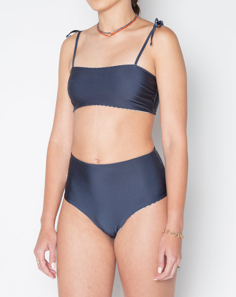 Jenna Reversible Print Swimsuit - Navy Swimsuits TARBAY   