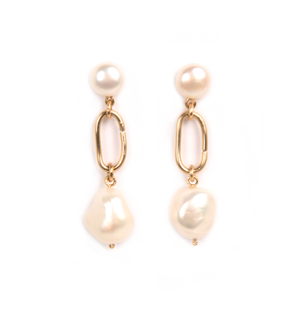 Tina Earrings #1 (55mm) - Pearl Earrings TARBAY   