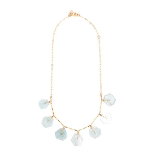 Niza Necklace #2 - Aquamarine Necklaces TARBAY   