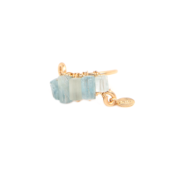 Diana Ring #1 (25mm) - Aquamarine Rings TARBAY   