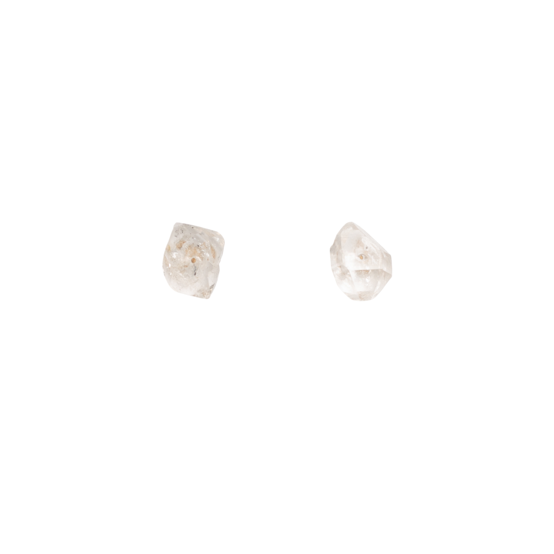 Solitario Earrings #2 (10mm) - Diamond Quartz & 14K Gold-Filled