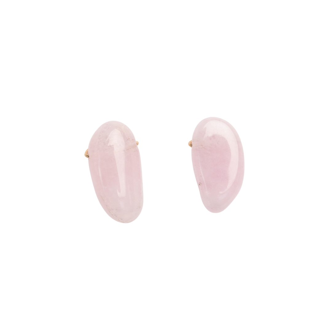 Dulce Earrings #1 (25mm) - Morganite & 14K Gold-Filled