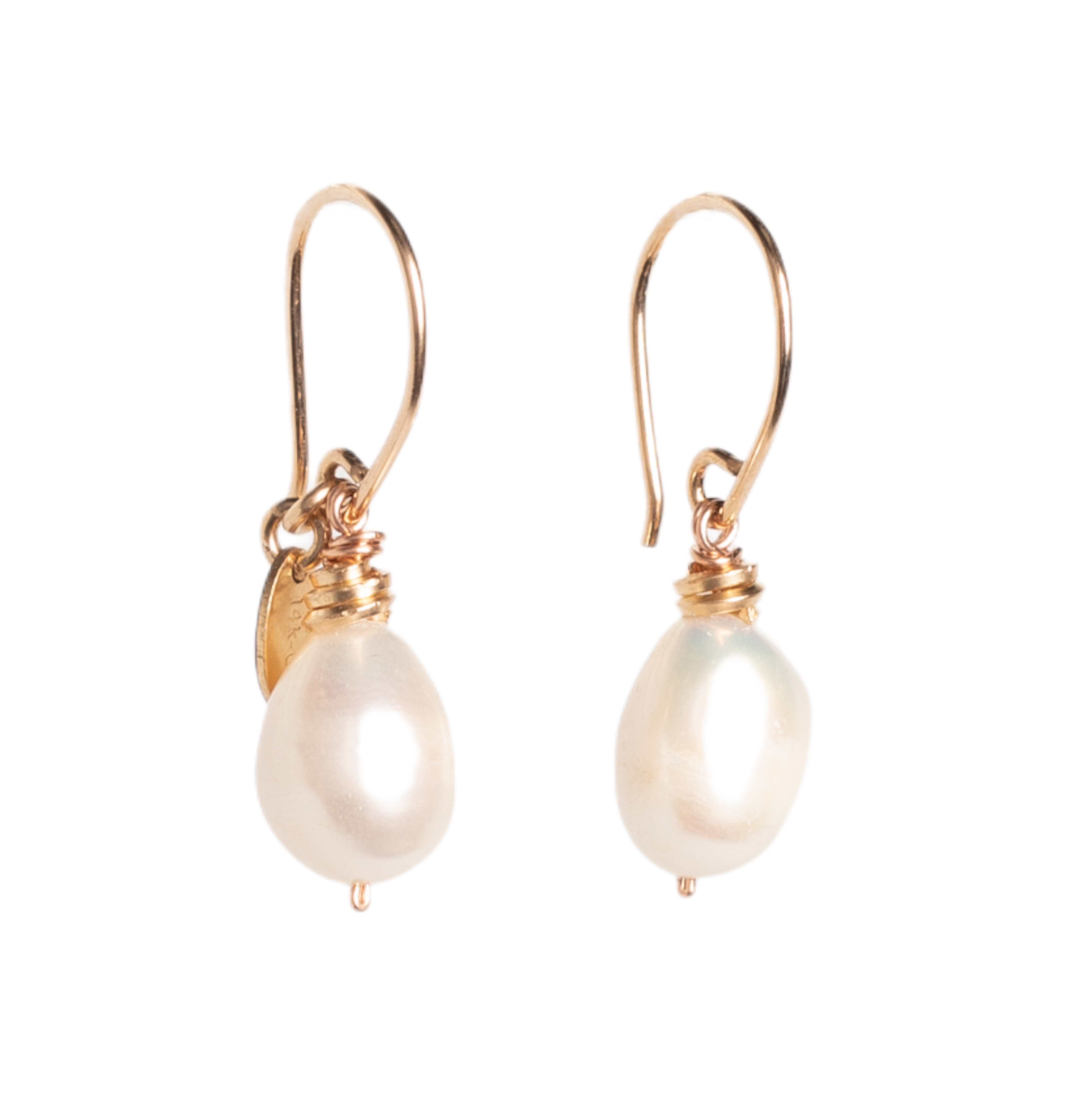 Susan Dangle Earrings (35mm) - Pearl Earrings TARBAY   