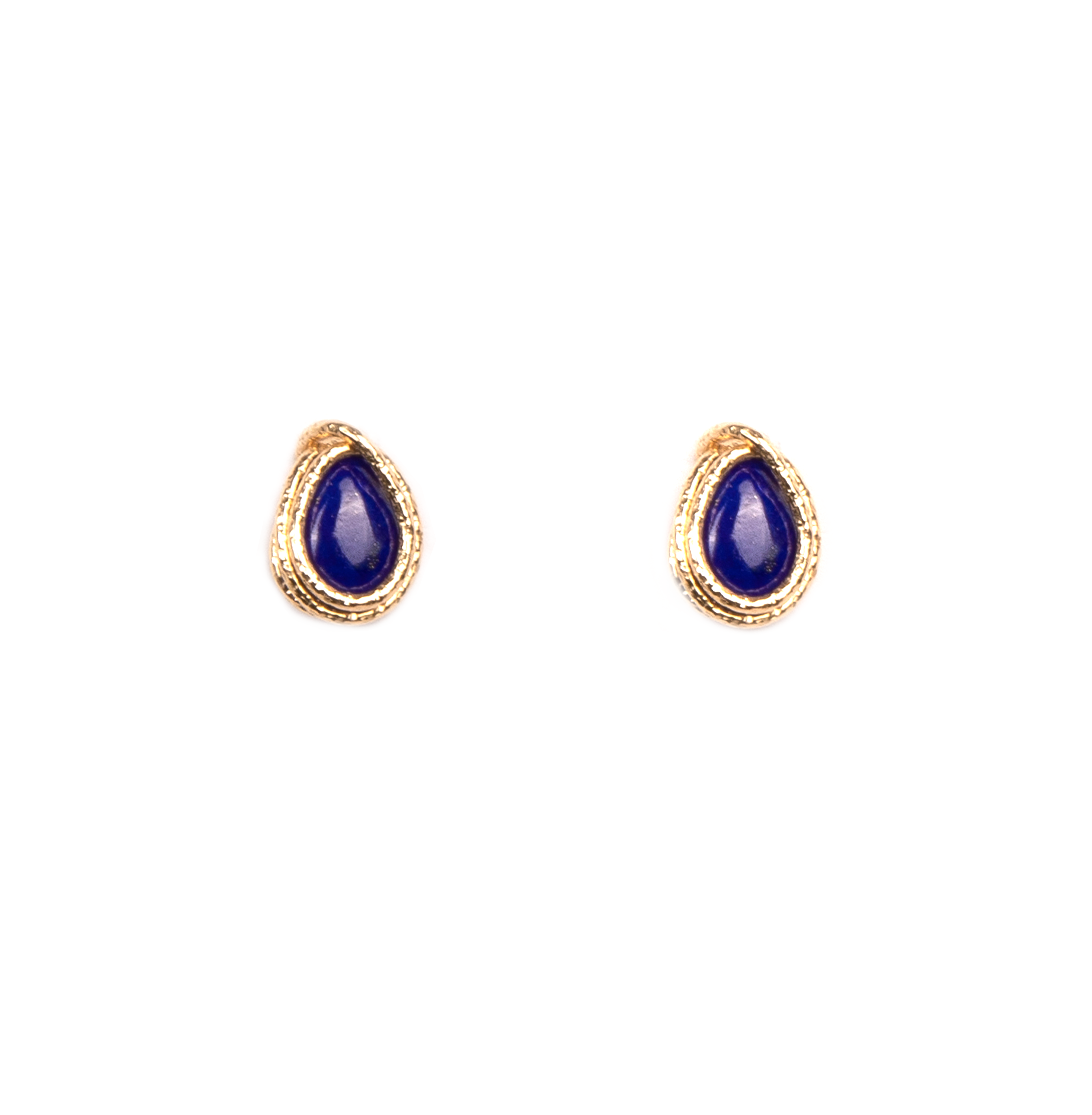 Carmencita Earrings #3 (8-9mm) - Lapis lazuli Earrings TARBAY   