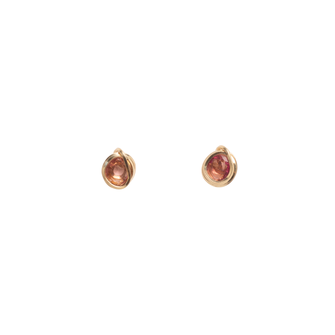 Carmencita Earrings #2 (10mm) - Tourmaline & 14K Gold-Filled