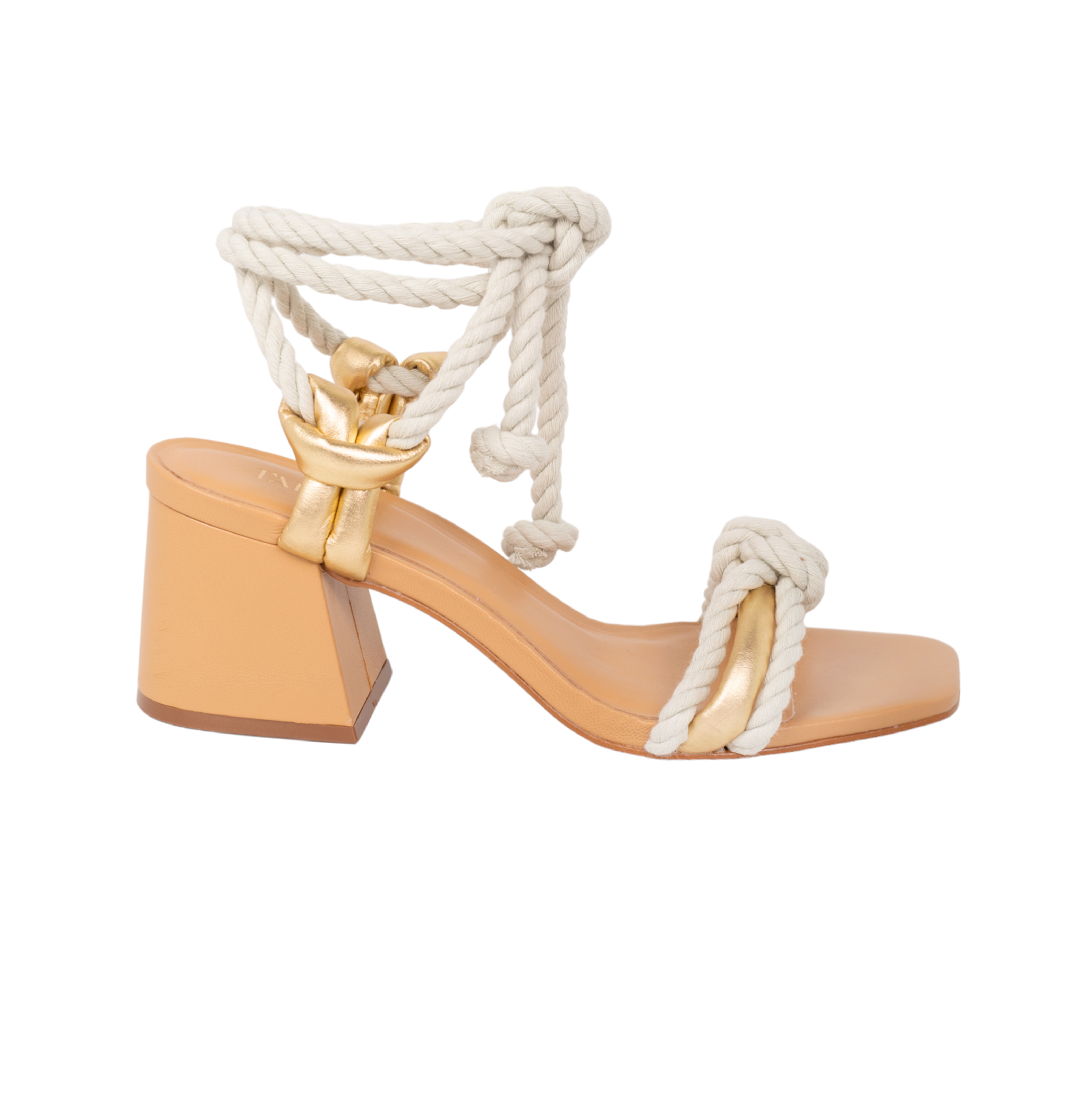 Arenisca Heels Sandals - Gold Sandals TARBAY   