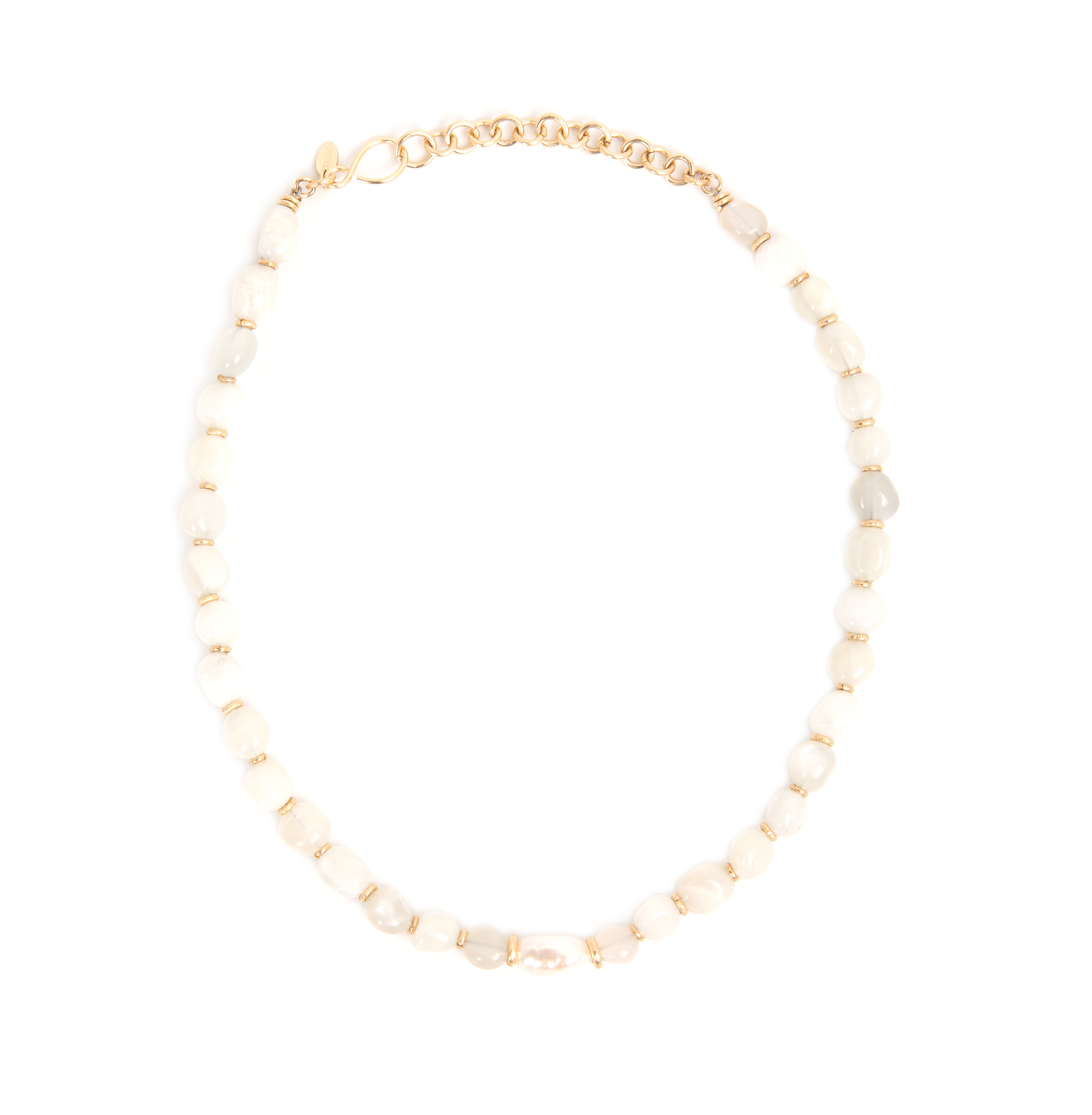 Marmara Necklace #1 - Moon Stone, Pearl Necklaces TARBAY   