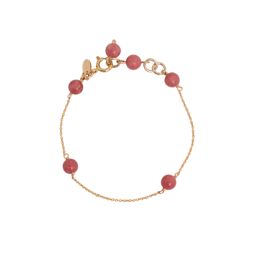 Laura Bracelet #2 - Rhodonite & 14K Gold-Filled