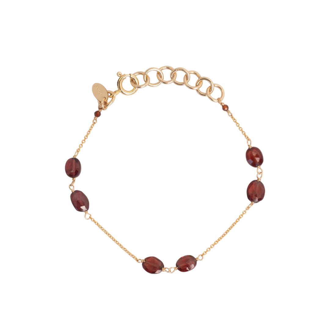 Laura Bracelet #1 - Garnet & 14K Gold-Filled