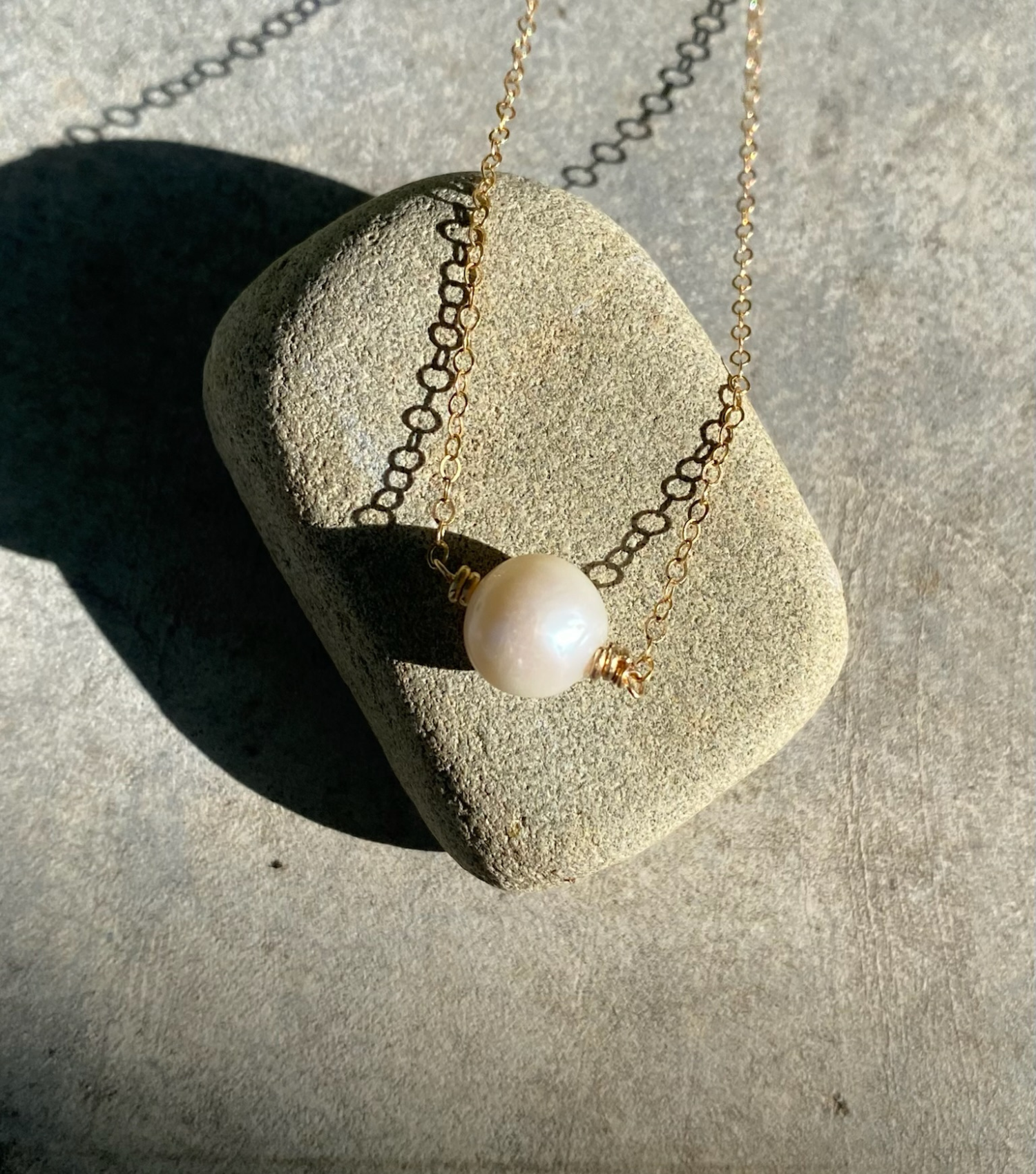 Single Pearl Necklace (8mm) Necklaces TARBAY   