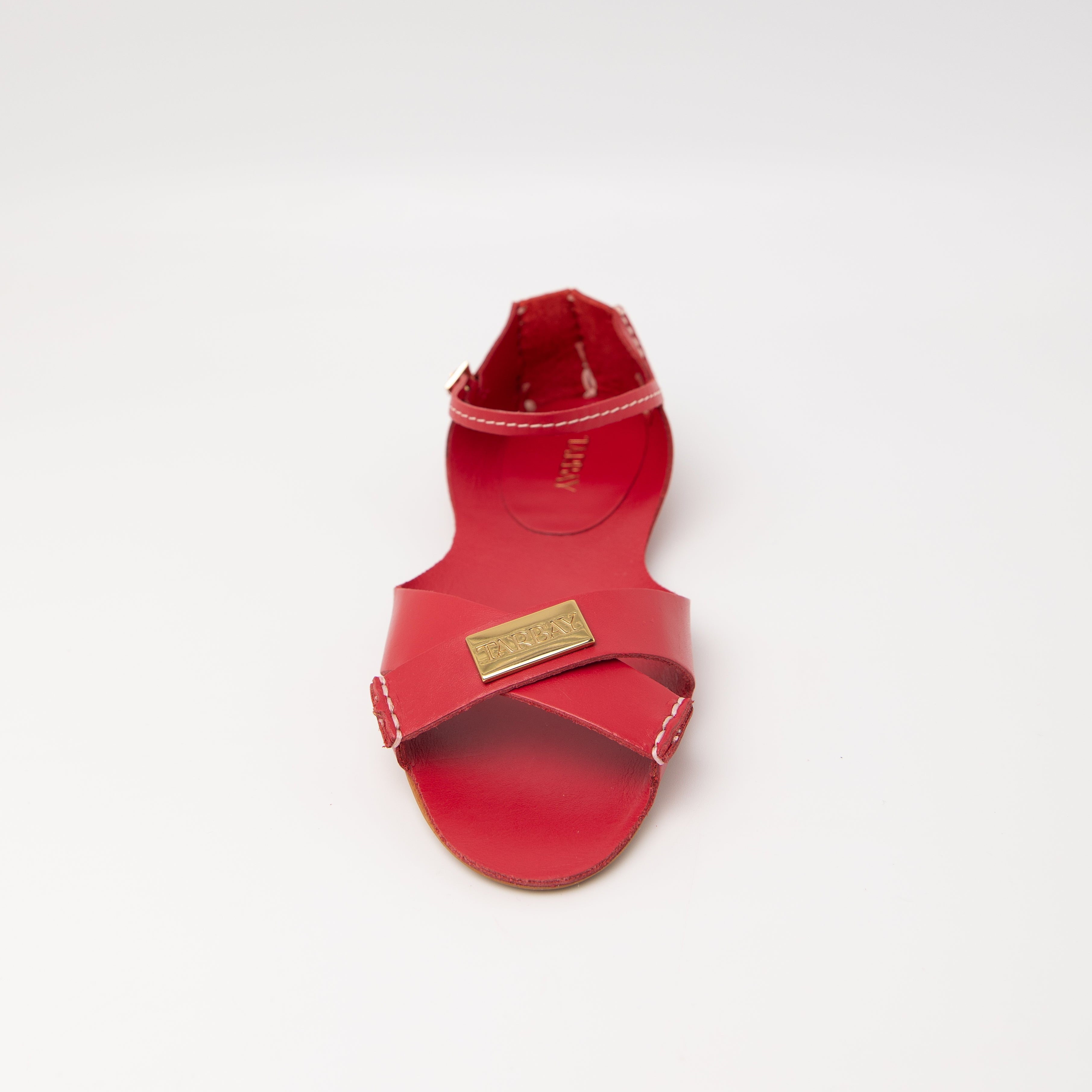 Tajali Leather Sandals - Rosso