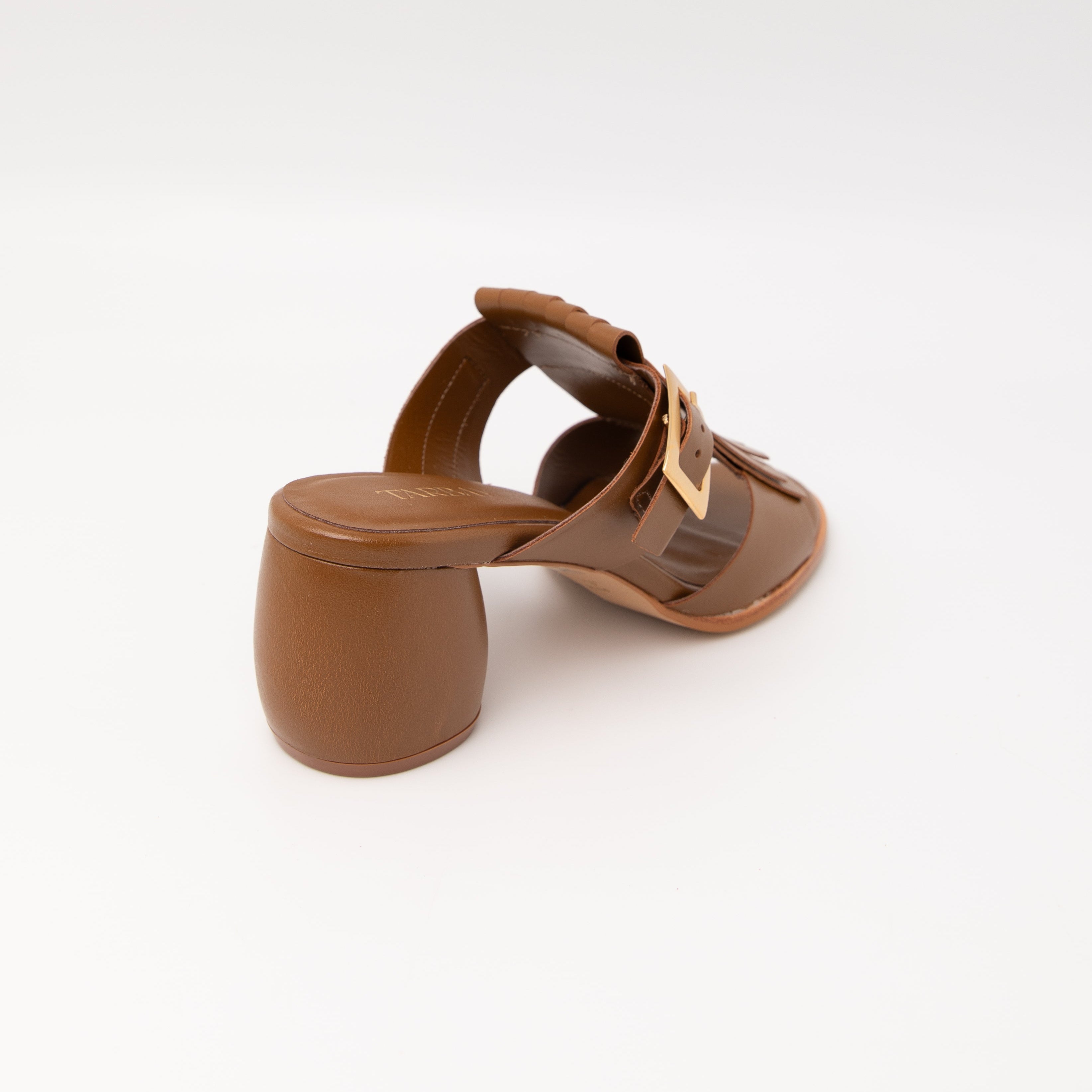 Ailyn Heel Sandals - Saddle