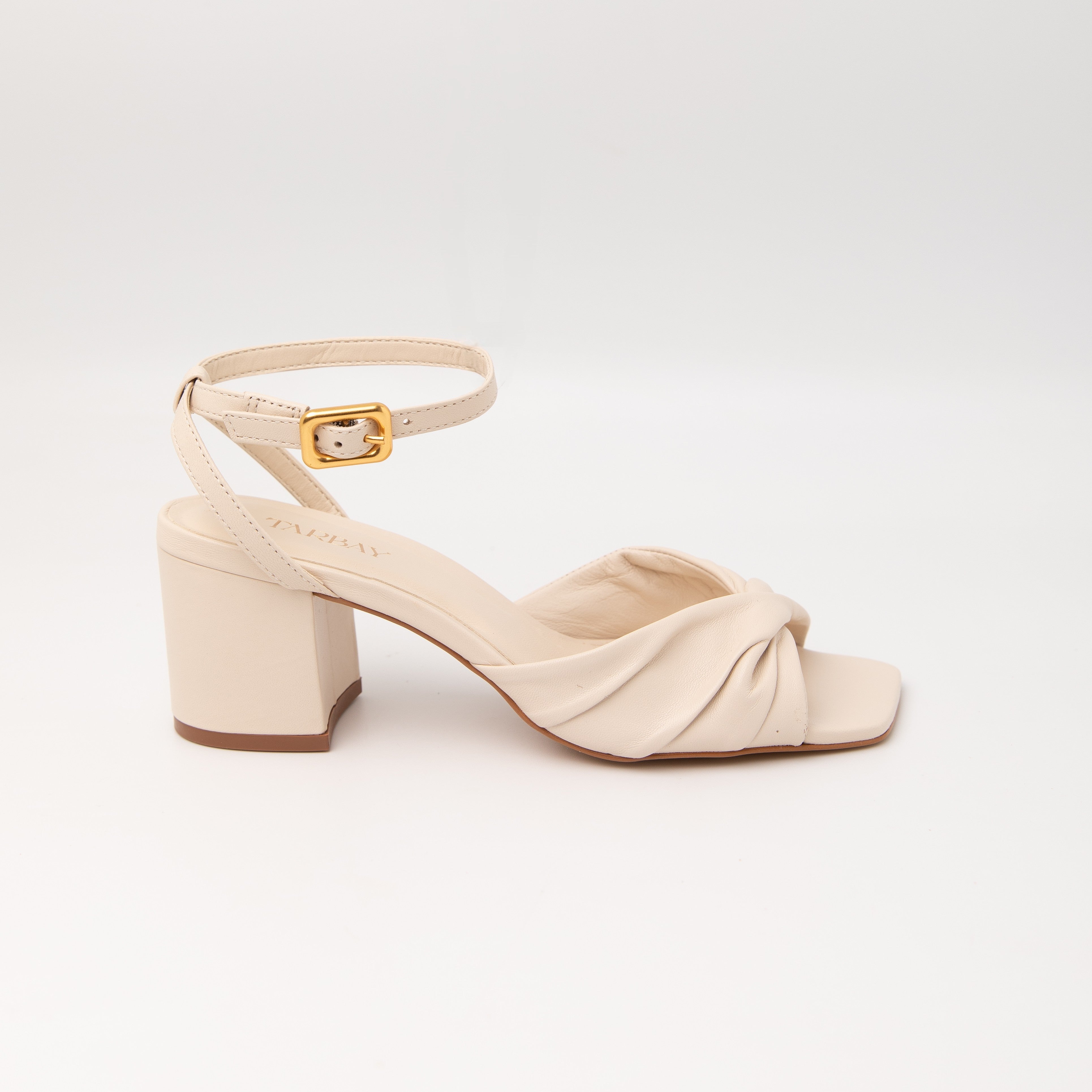 Sandra Heel Sandals - Lait
