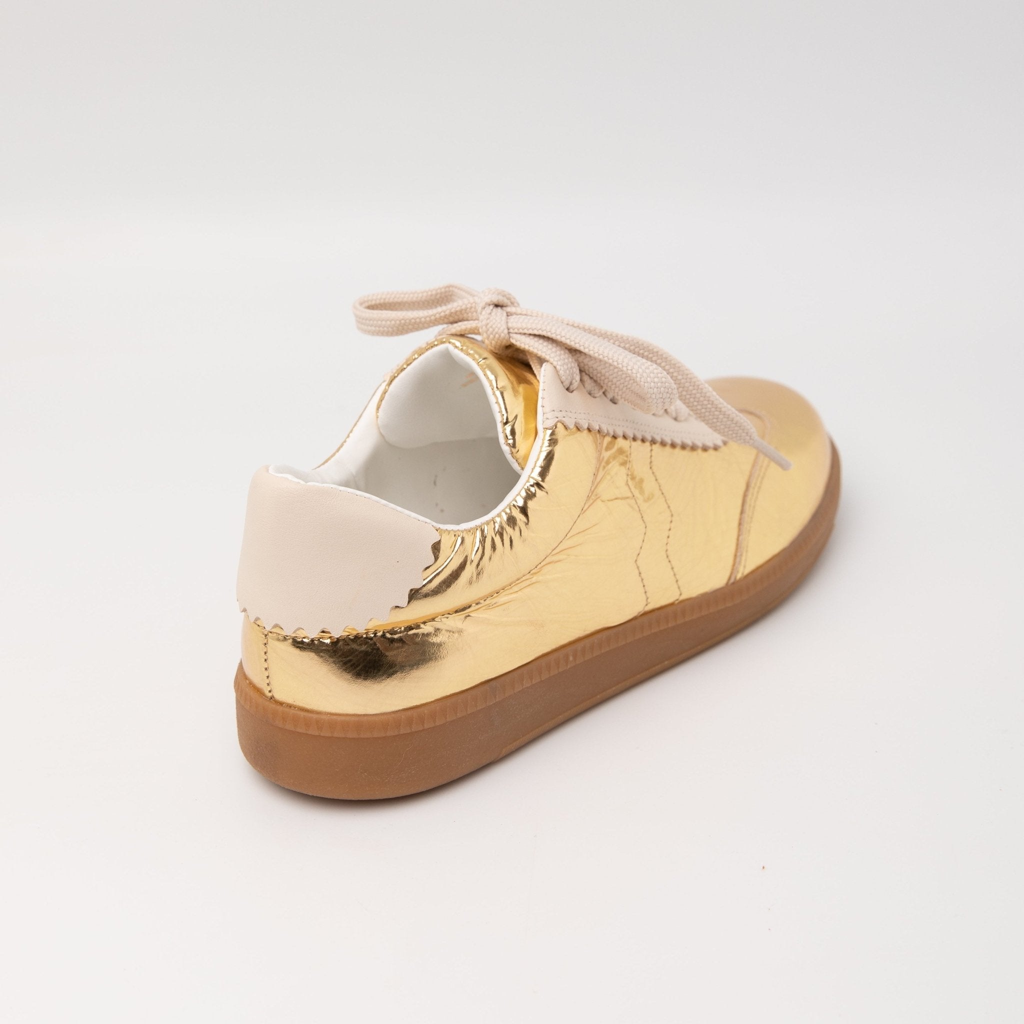 Connie Sneakers - Gold Flats FW25