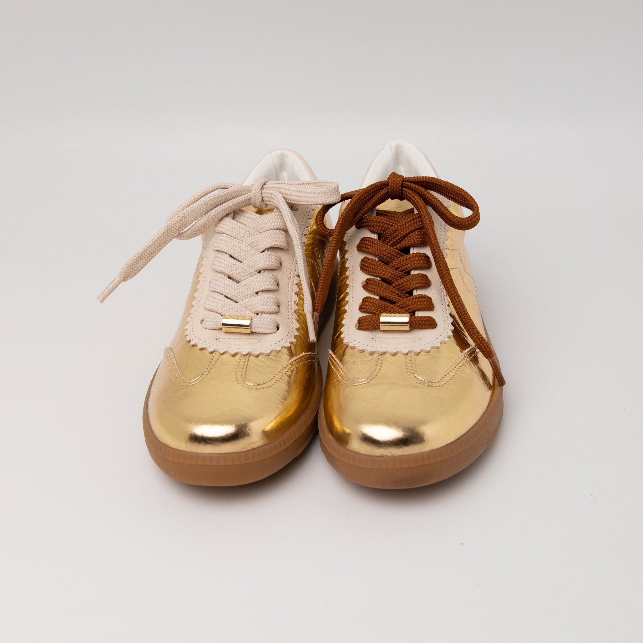 Connie Sneakers - Gold Flats FW25