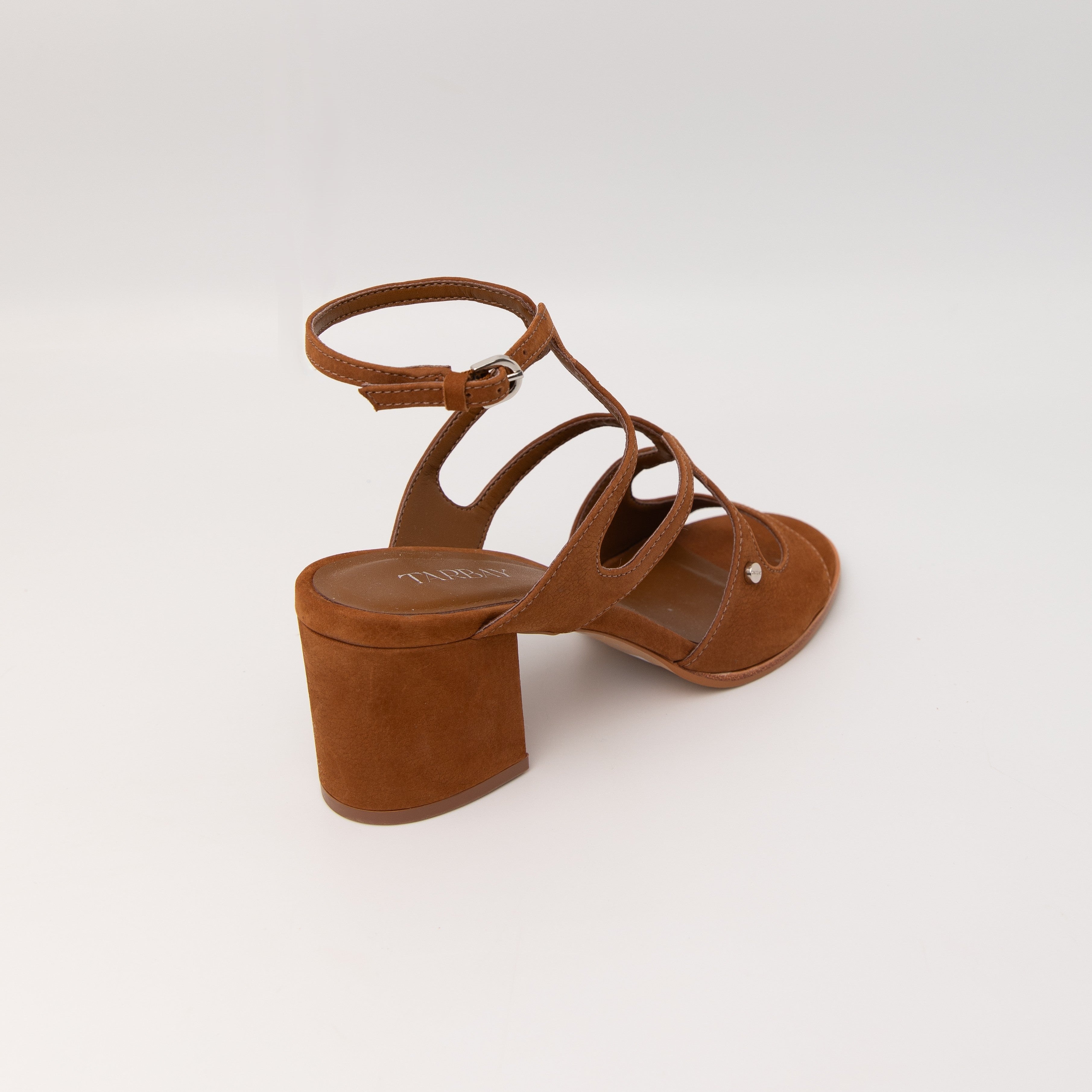 Amanda Heel Sandals - Saddle