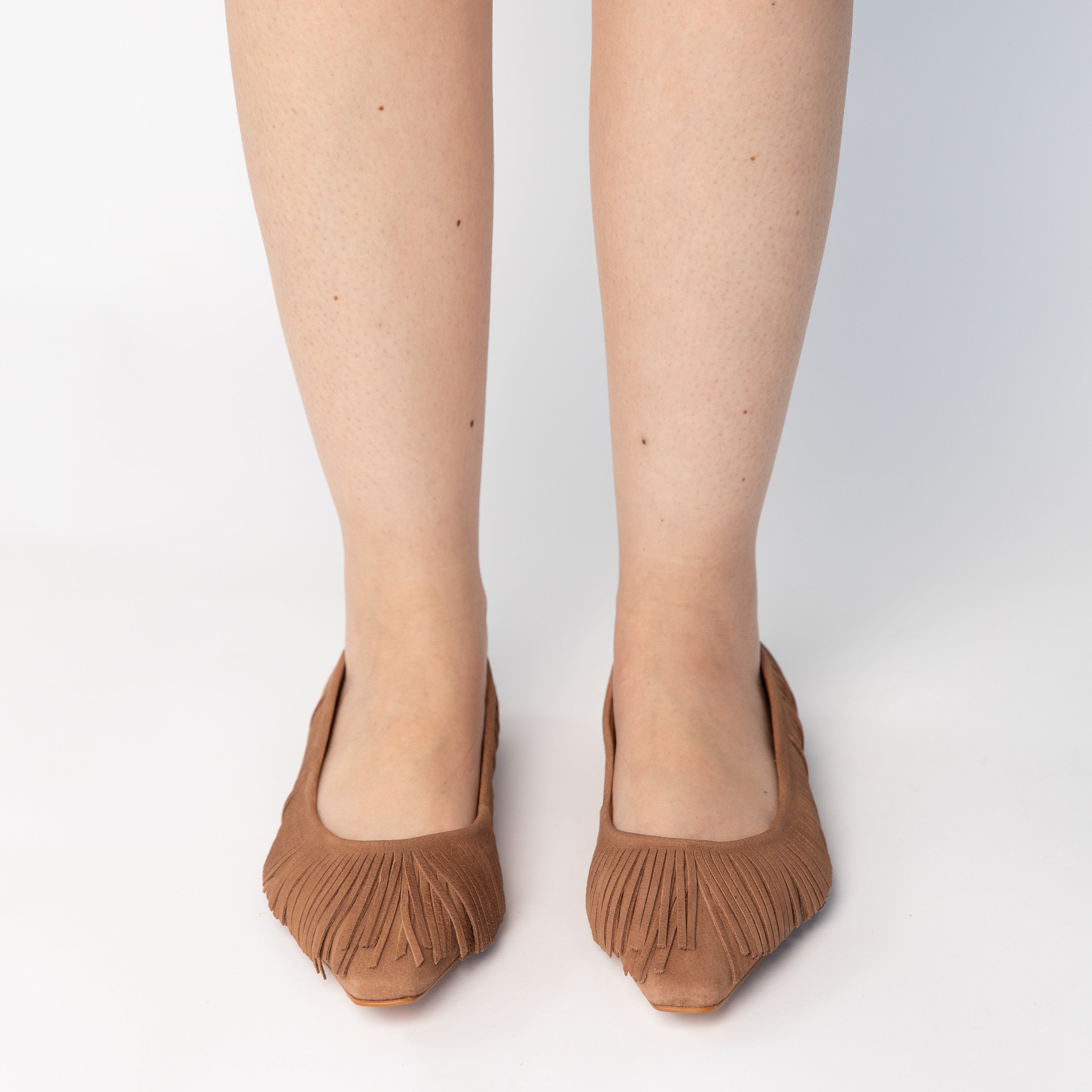 Olga Flat Shoes - Toffee